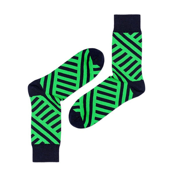 Green Gleam  Socks (Black & Green)